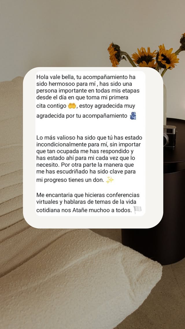 Testimonio de una consultante